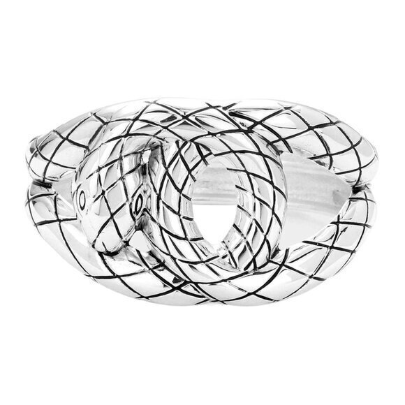 Women's Diamond Checkered Bracelet Snake Print Metal Hinged Bracelet - Picture 9 of 9